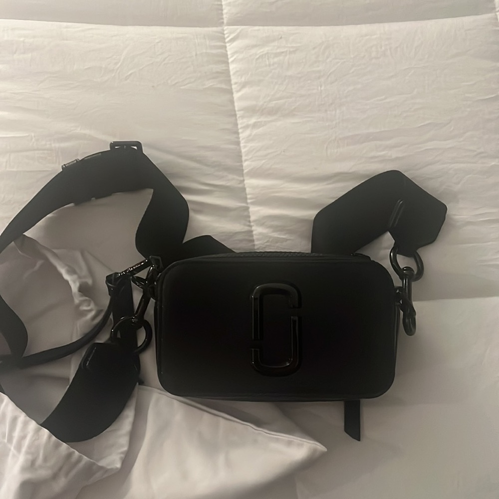 Saffiano Snapshot Camera Bag Black